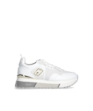LIUJO MAXI WONDER 01 Leather and mesh sneakers white - Women&rsquo;s shoes - 3
