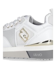 LIUJO MAXI WONDER 01 Leather and mesh sneakers white - Women&rsquo;s shoes - 6