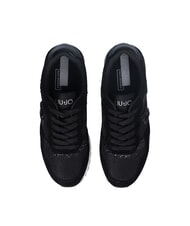 LIUJO MAXI WONDER LOW 02 Glitter and mesh sneakers black - Women’s shoes - 4