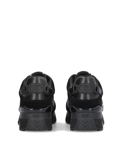 MAXI WONDER 91 Platform sneakers with patent leather inserts black - Women&rsquo;s shoes