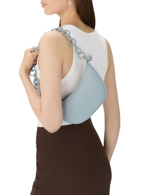 SFERA Ares leather bag with chain handle cirrus - Women&rsquo;s Bags