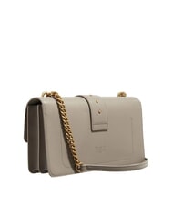 PINKO LOVE ONE CLASSIC Leather shoulder bag with flap - Women’s Bags