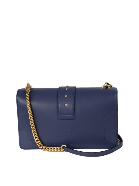 LOVE ONE CLASSIC Leather shoulder bag with flap indigo blue shadowy-antique goal - Women&rsquo;s Bags