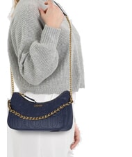 LIUJO ADONIDE All-over logo shoulder bag dress blue - Women’s Bags - 4