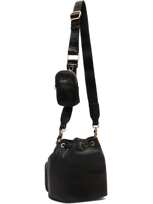 ACHALA  Hand bucket, with shoulder strap BLACK - Women’s Bags