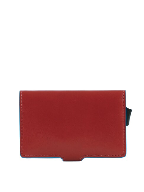 BLUE SQUARE Leather and metal credit card holder leather4 - Men&rsquo;s Wallets