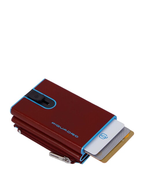 BLUE SQUARE Leather wallet with sliding system leather4 - Men’s Wallets