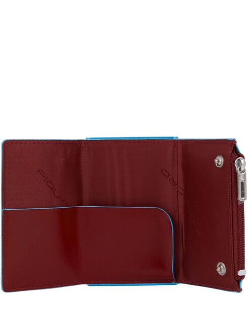 BLUE SQUARE Leather wallet with sliding system leather4 - Men’s Wallets