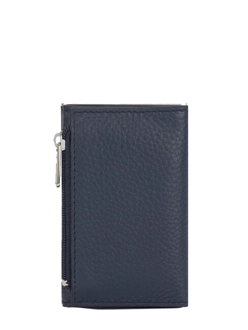 MODUS RESTYLING Leather card holder with slider blue - Men’s Wallets