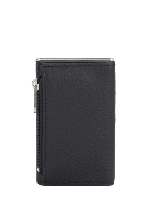 MODUS RESTYLING Leather card holder with slider Black - Men’s Wallets