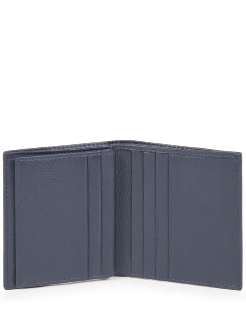 P16 Leather and fabric card holder blue - Men’s Wallets