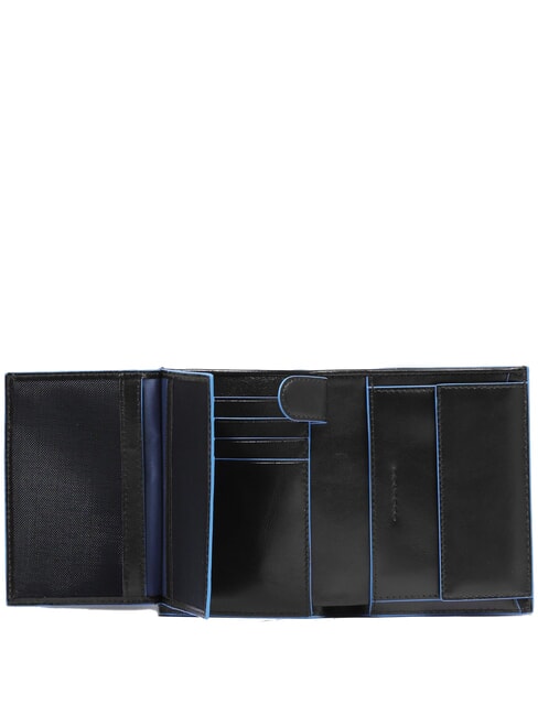BLUE SQUARE Vertical leather wallet Black - Men’s Wallets