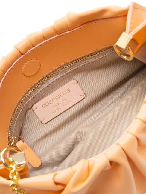 DRAP SMOOTH Nappa leather bag with chain sunrise - Women’s Bags