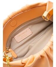 COCCINELLE DRAP SMOOTH Nappa leather bag with chain sunrise - Women’s Bags - 4