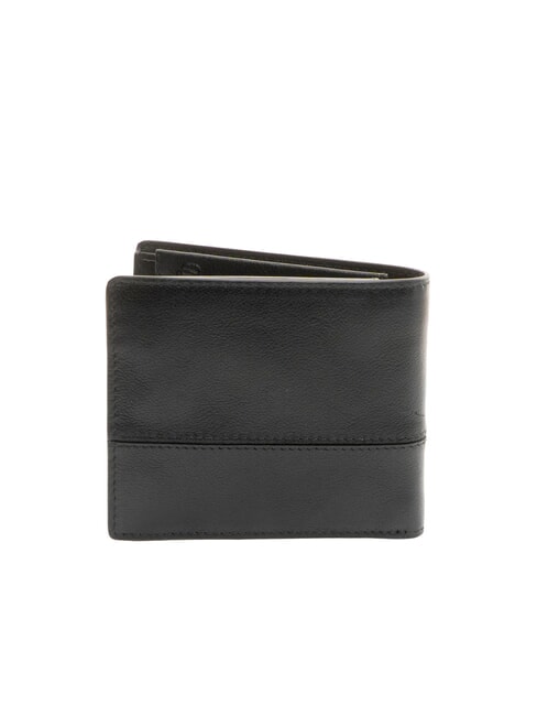 W136 Leather Coin Purse Wallet Black - Men’s Wallets