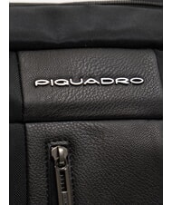 PIQUADRO BRIEF ECOLOGICA Fabric bag with shoulder strap Black - Duffle bags - 3