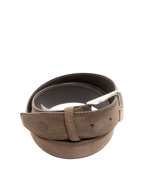 CASUAL Suede leather belt that can be shortened cocoa - Belts