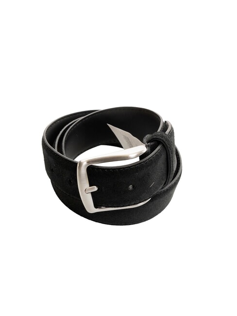 CASUAL Suede leather belt that can be shortened black - Belts