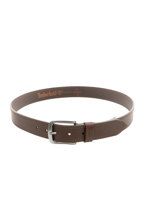 CASUAL Double stitched leather belt cocoa - Belts