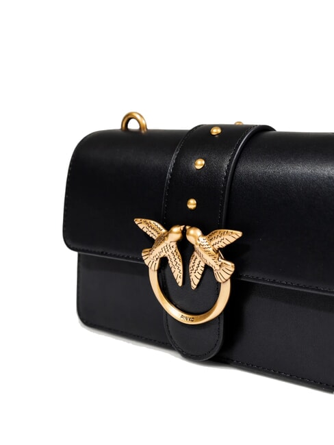 LOVE ONE CLASSIC Mini leather shoulder bag black-antique gold - Women&rsquo;s Bags