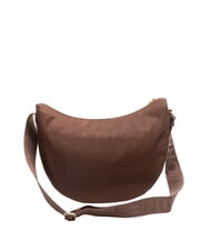 BORBONESE LUNA BAG MIDDLE ECO LINE LUNA Shoulder bag in jet fabric op hazelnut - Women&rsquo;s Bags - 2