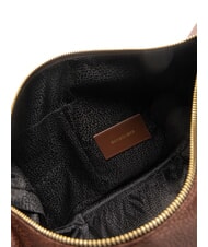 BORBONESE LUNA BAG MIDDLE ECO LINE LUNA Shoulder bag in jet fabric op hazelnut - Women&rsquo;s Bags - 5