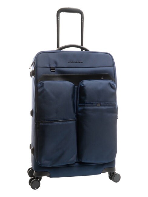 X19 Medium trolley with pockets blue - Semi-rigid Trolley Cases