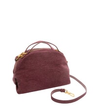 BORBONESE CAMOSCIO Leather shoulder bag merlot - Women’s Bags - 2