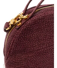 BORBONESE CAMOSCIO Leather shoulder bag merlot - Women’s Bags - 3