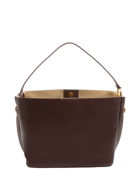 BRIDLE MEDIUM HOBO Leather shoulder bag chestnut/mushroom - Women’s Bags