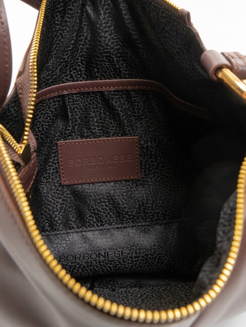 BRIDLE MEDIUM HOBO Medium Hobo Bag in Nappa Leather chestnut/mushroom - Women’s Bags