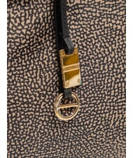 BORBONESE TWINNIE SMALL Small shoulder bag OP / NATURAL / BLACK - Women&rsquo;s Bags - 3