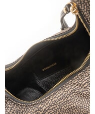 BORBONESE TWINNIE SMALL Small shoulder bag OP / NATURAL / BLACK - Women&rsquo;s Bags - 6