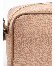 BORBONESE CAMERA CASE SMALL ECO LINE Mini shoulder bag, in fabric mauve - Women&rsquo;s Bags - 3