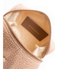 BORBONESE CLASSICA Beauty with handle mauve - Sachets & Travels Cases - 5