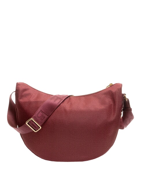 LUNA BAG MIDDLE ECO LINE LUNA Shoulder bag in jet fabric op merlot - Women&rsquo;s Bags