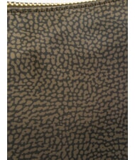 BORBONESE LUNA BAG MIDDLE ECO LINE LUNA Shoulder bag in jet fabric op laurel - Women&rsquo;s Bags - 3