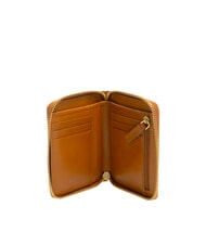 THE BRIDGE CECILIA Medium zip around leather wallet Cognac / Gold - Women&rsquo;s Wallets - 2