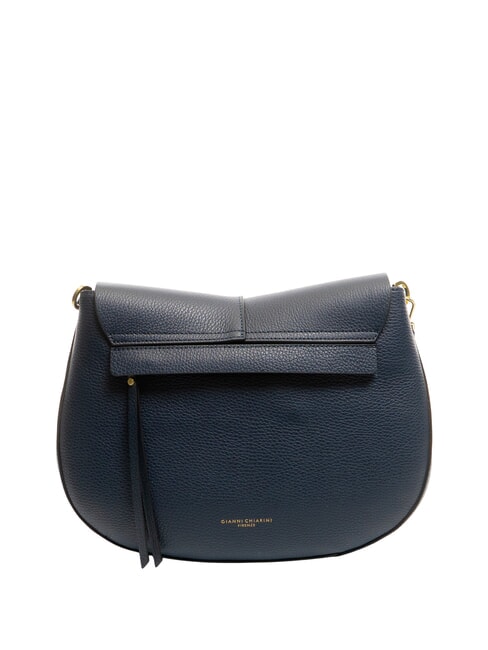 HELENA ROUND Small leather shoulder bag BLUE - Women&rsquo;s Bags