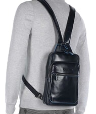 PIQUADRO BLUE SQUARE Single shoulder backpack portability blue - Laptop backpacks - 6