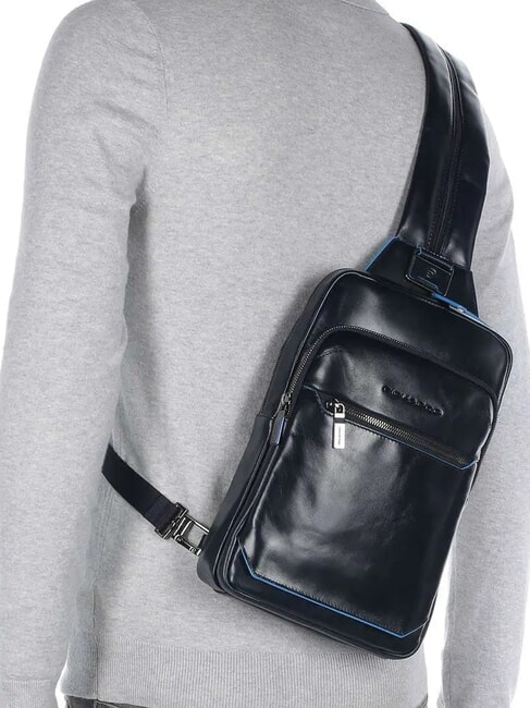 BLUE SQUARE Single shoulder backpack portability blue - Laptop backpacks