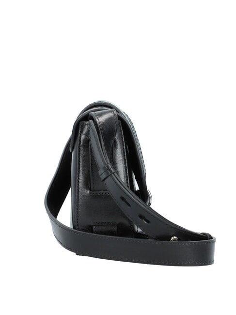 BENEDETTA  Mini shoulder bag, in leather Black Gold - Women’s Bags