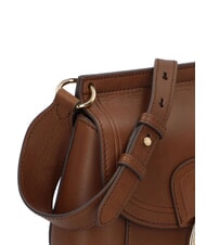 THE BRIDGE ERICA Leather shoulder bag BROWN - Women&rsquo;s Bags - 4