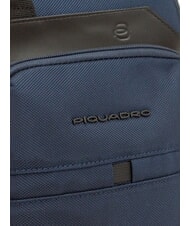 PIQUADRO X19 Fabric bag with shoulder strap blue - Duffle bags - 3
