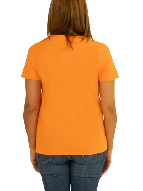 BOXY V-neck T-shirt orange - T-shirt