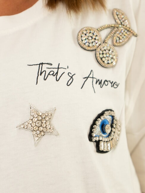 BOXY Cotton T-Shirt porcelain - T-shirt