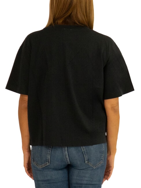 BOXY Cotton T-Shirt black - T-shirt