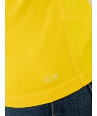 SUN68 BOXY V-neck T-shirt yellow - T-shirt - 2