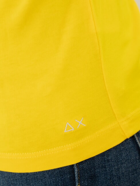 BOXY V-neck T-shirt yellow - T-shirt