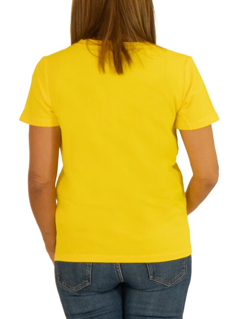 BOXY V-neck T-shirt yellow - T-shirt